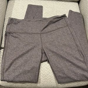 Athleta Beige herringbone leggings